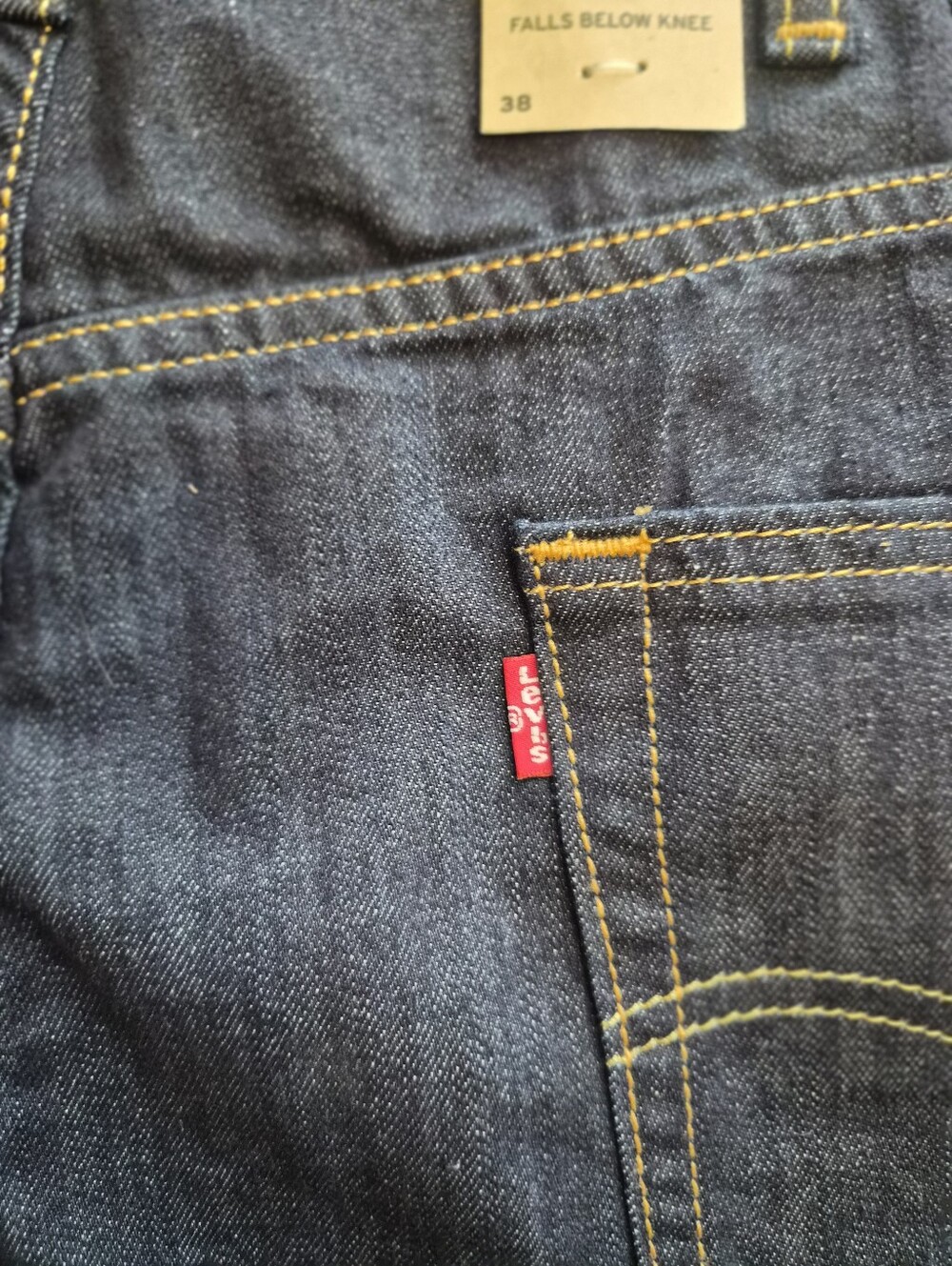 Levi's Indigo Blue Denim Shorts - Picture 4 of 5